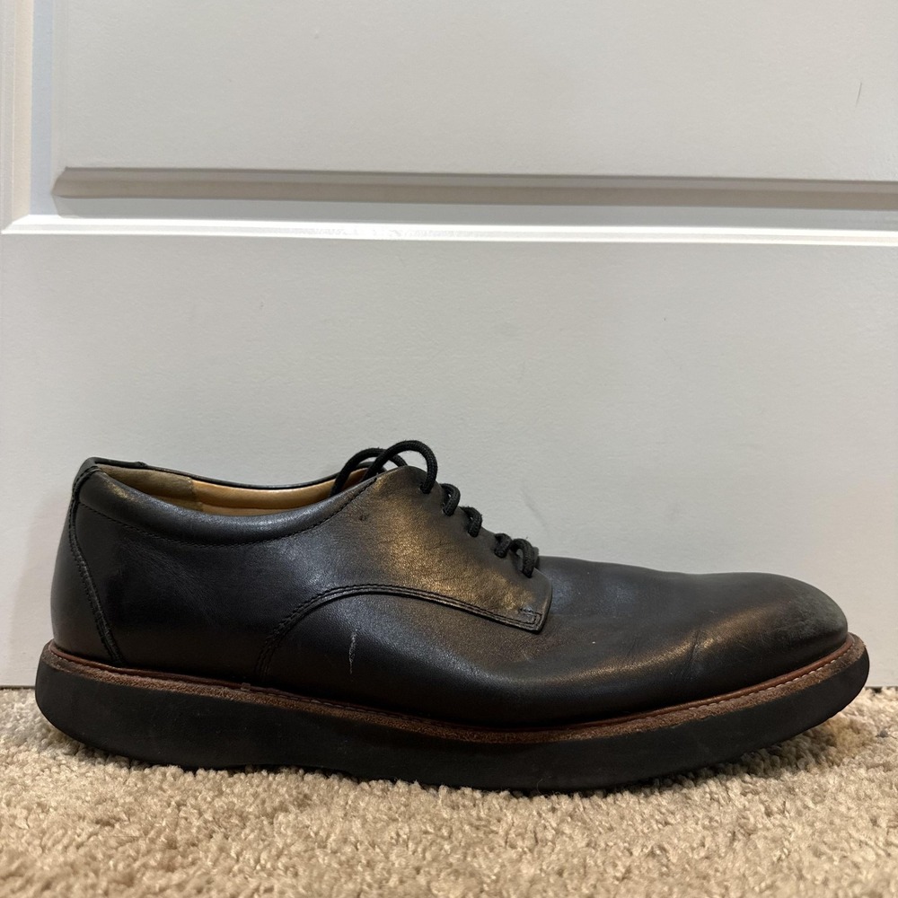 Samuel Hubbard Shoes Mens Size 11 Black Leather Lace Up Casual Wide W Comfort